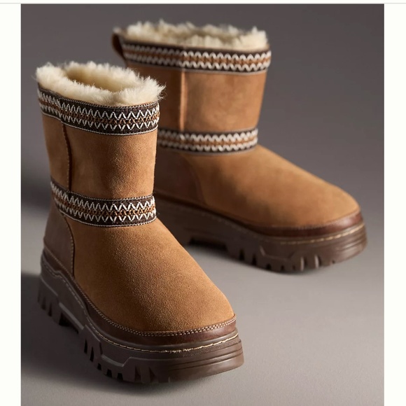 New Anthropologie Sold out UGG Trailgazer platform boots 38 US 7 - Picture 1 of 4